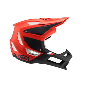 100% Trajecta Full Face Helmet - Cargo Fluo Red (2024)